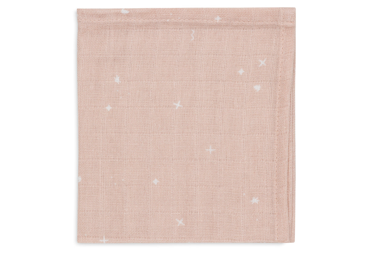 Jollein Muslin Tvättlapp 31x31cm Twinkling Wild Rose 3pack
