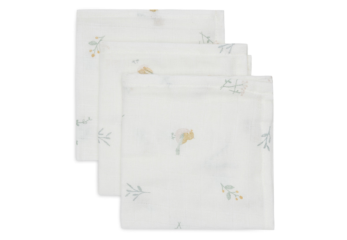 Jollein Muslin Tvättlapp 31x31cm Lovely Birds 3pack