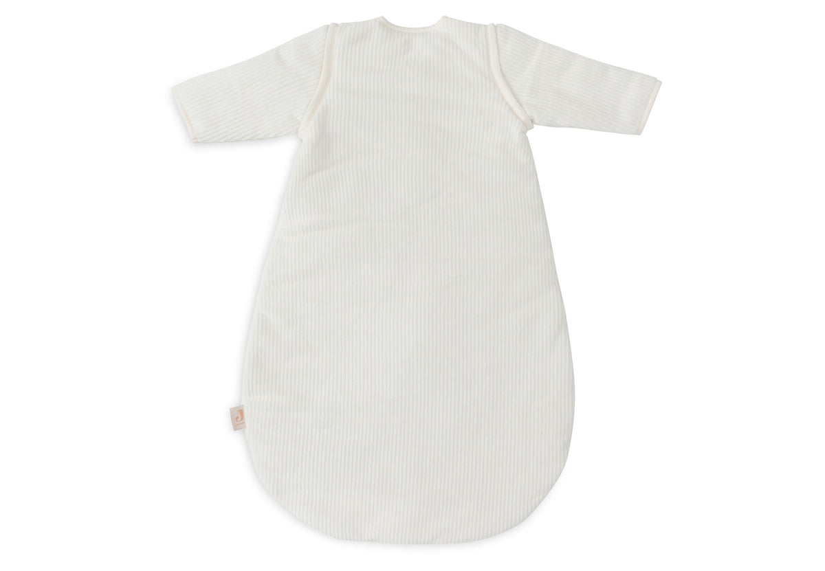 Jollein Sovpåse m avtagbar ärm Nyfödd 60cm Rib Ivory