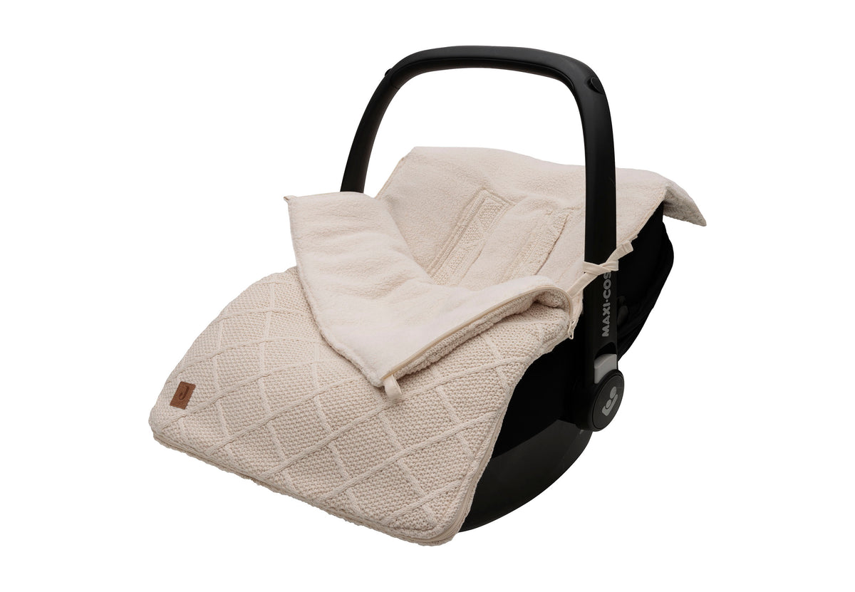 Jollein Åkpåse Babyskydd 0+ 3/5 points Check Knit Oatmeal