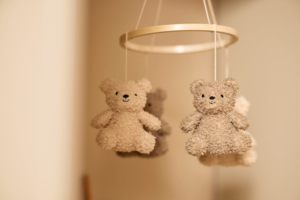 Jollein Sängmobil Teddy Bear Olive Green/Naturel