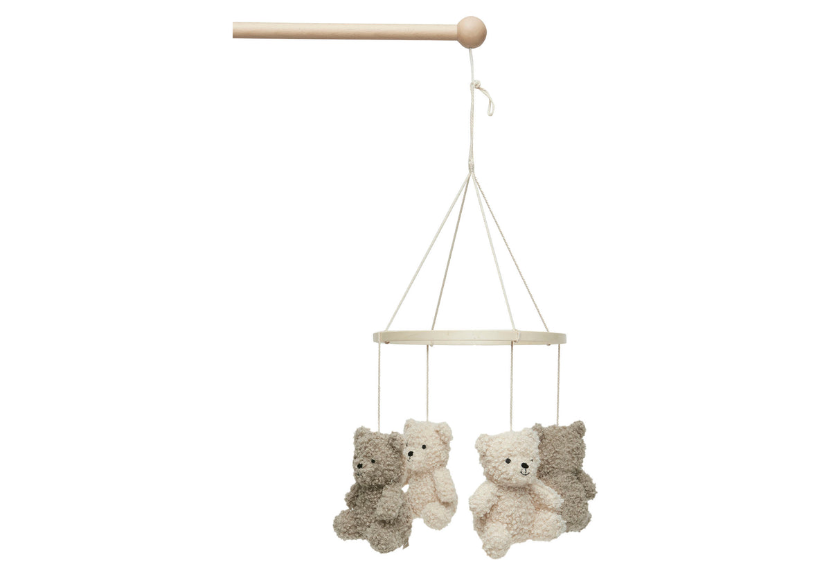 Jollein Sängmobil Teddy Bear Olive Green/Naturel