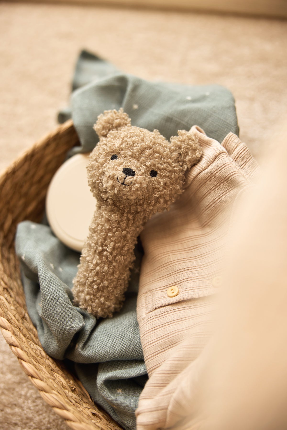 Jollein Skallra Teddy Bear Olive Green