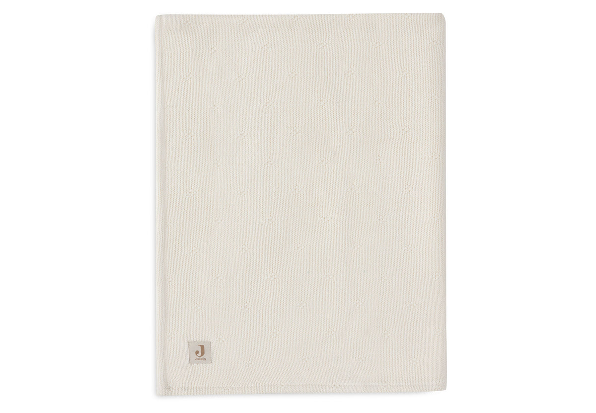 Jollein Filt 75x100cm Cosy Knit Ivory/Velvet