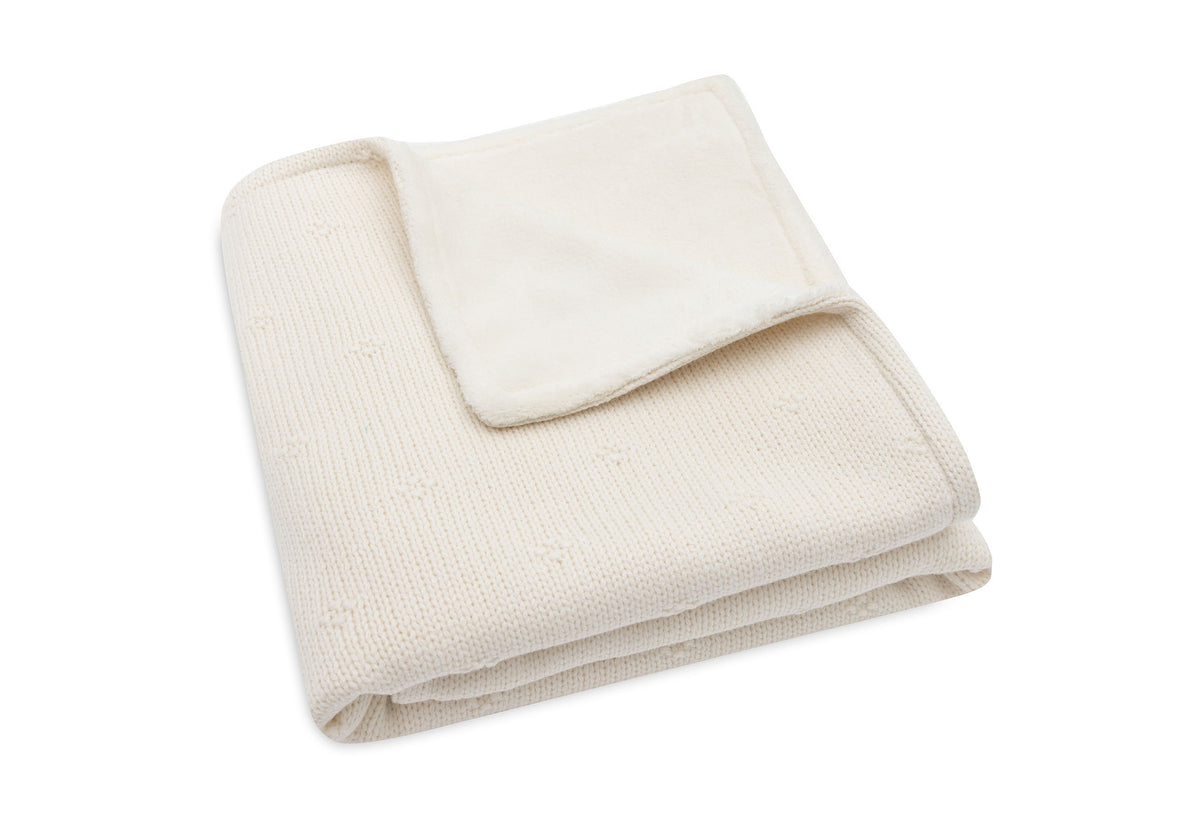 Jollein Filt 75x100cm Cosy Knit Ivory/Velvet