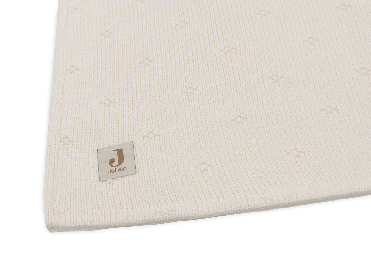 Jollein Filt 75x100cm Cosy Knit Ivory/Velvet