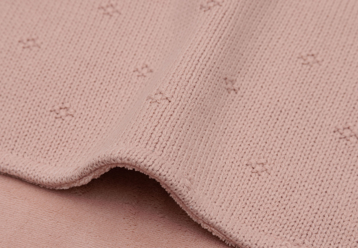 Jollein Filt 75x100cm Cosy Knit Wild Rose/Velvet