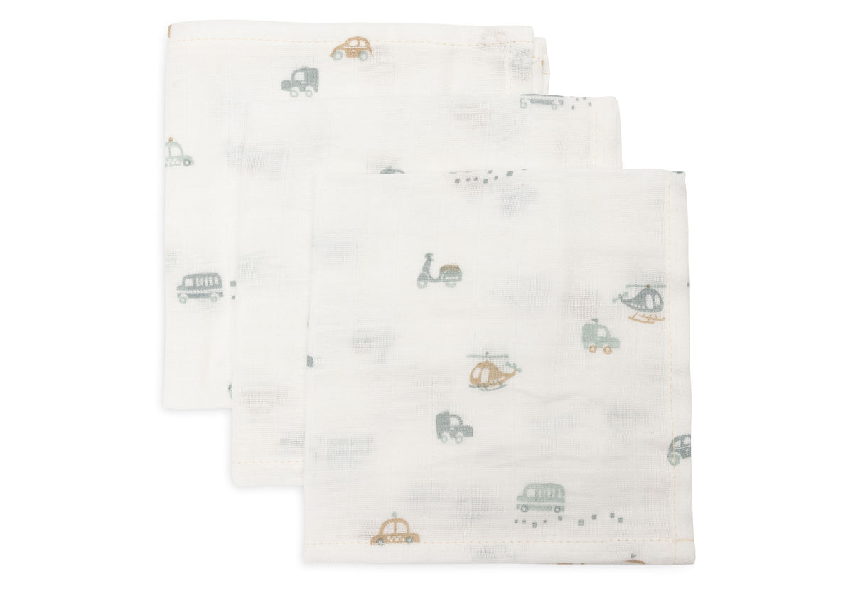 Jollein Tvättlapp Muslin 31x31cm On The Go 3p