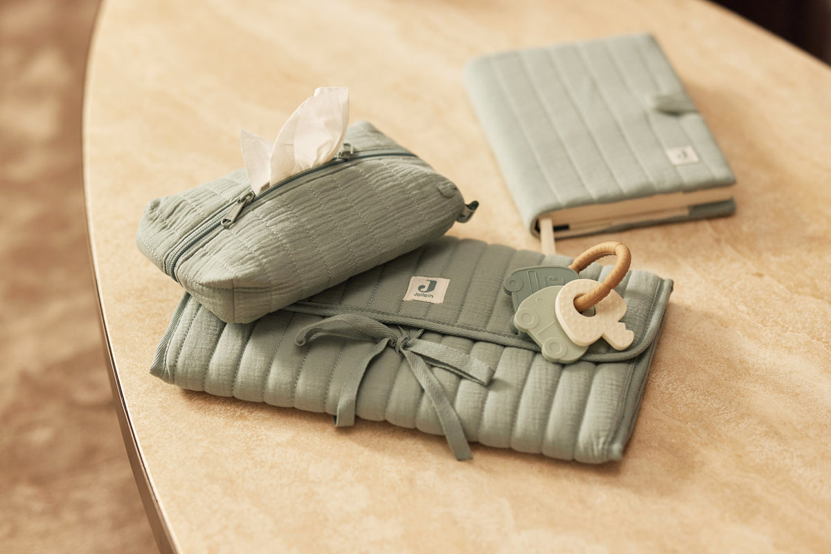 Jollein Skötbäddsunderlägg Muslin Olive Green