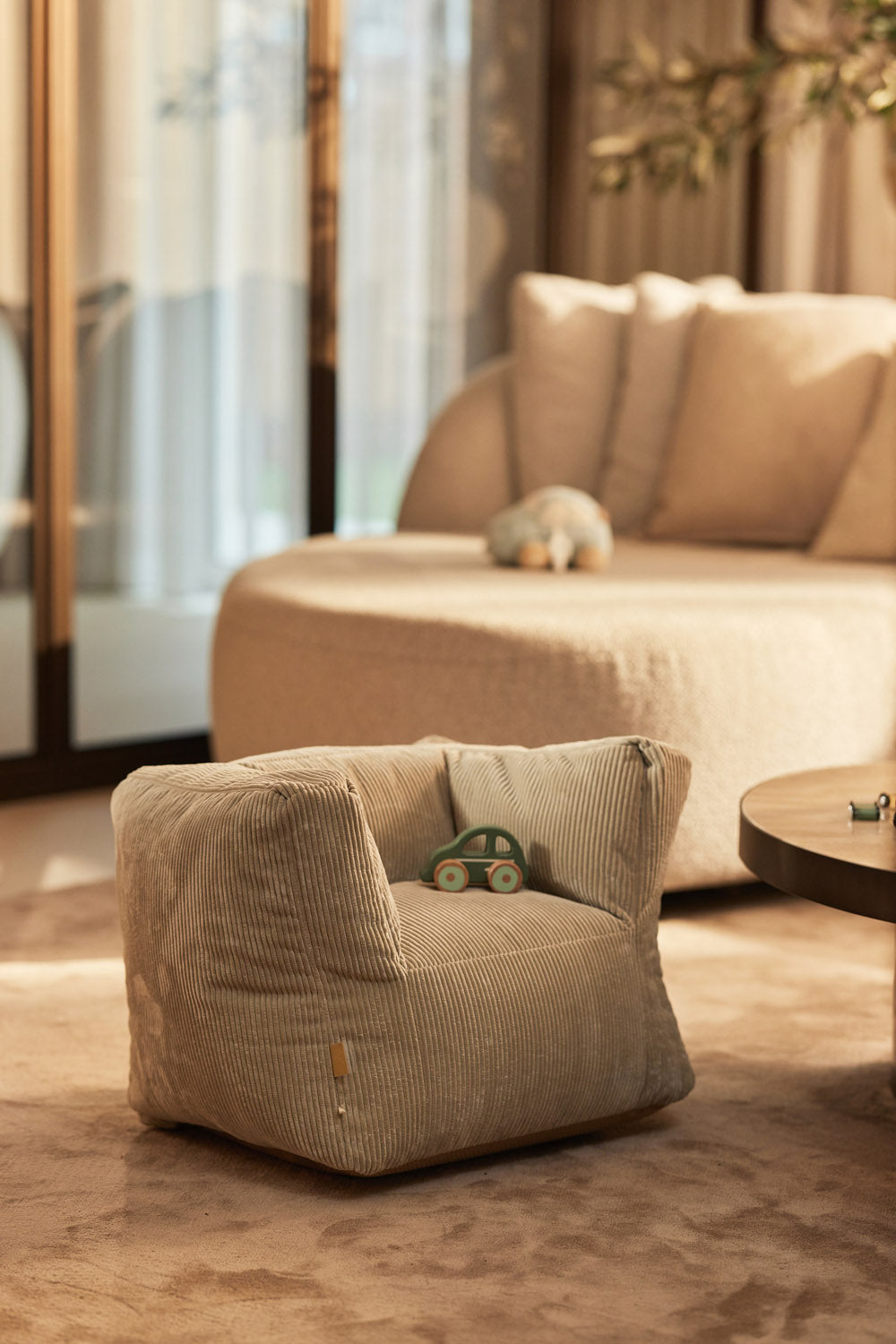 Jollein Beanbag Corduroy Olive green