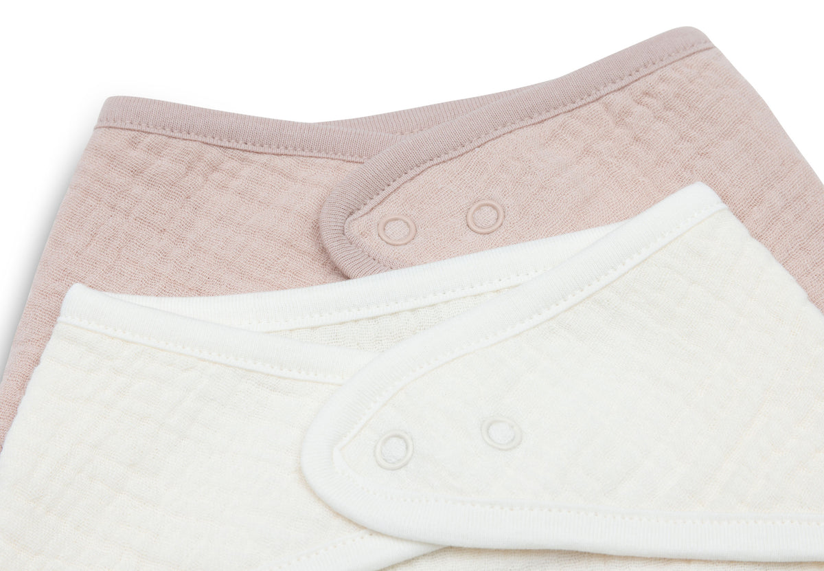 Jollein Bandana Bib Muslin Wild Rose/Oatmeal 2p