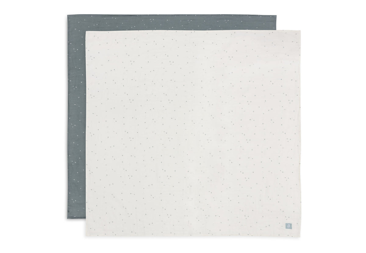 Jollein Muslinfilt 115x115cm Twinkling Sea Green 2p