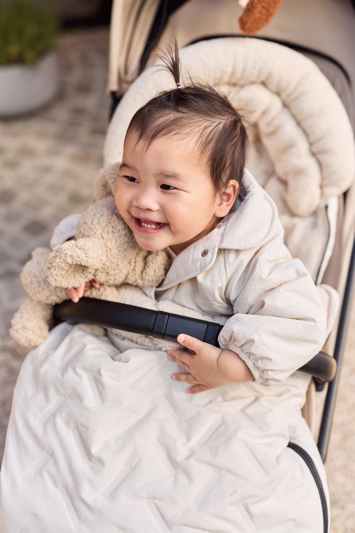 Jollein Åkpåse buggy/stroller Embossed Sand