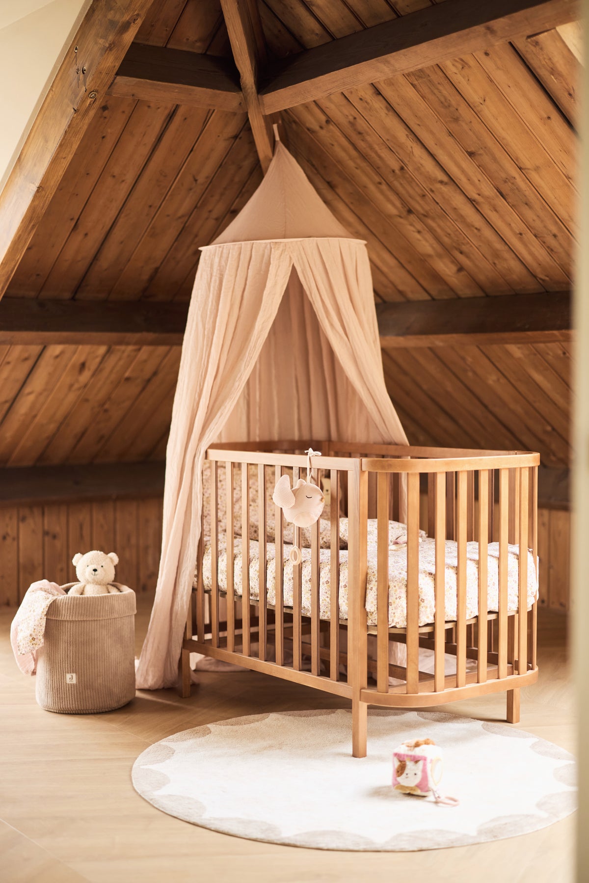 Jollein Sänghimmel 245cm Cosy Check Sand