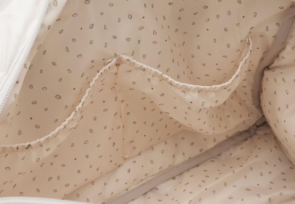 Jollein skötväska Embossed Lily Sand