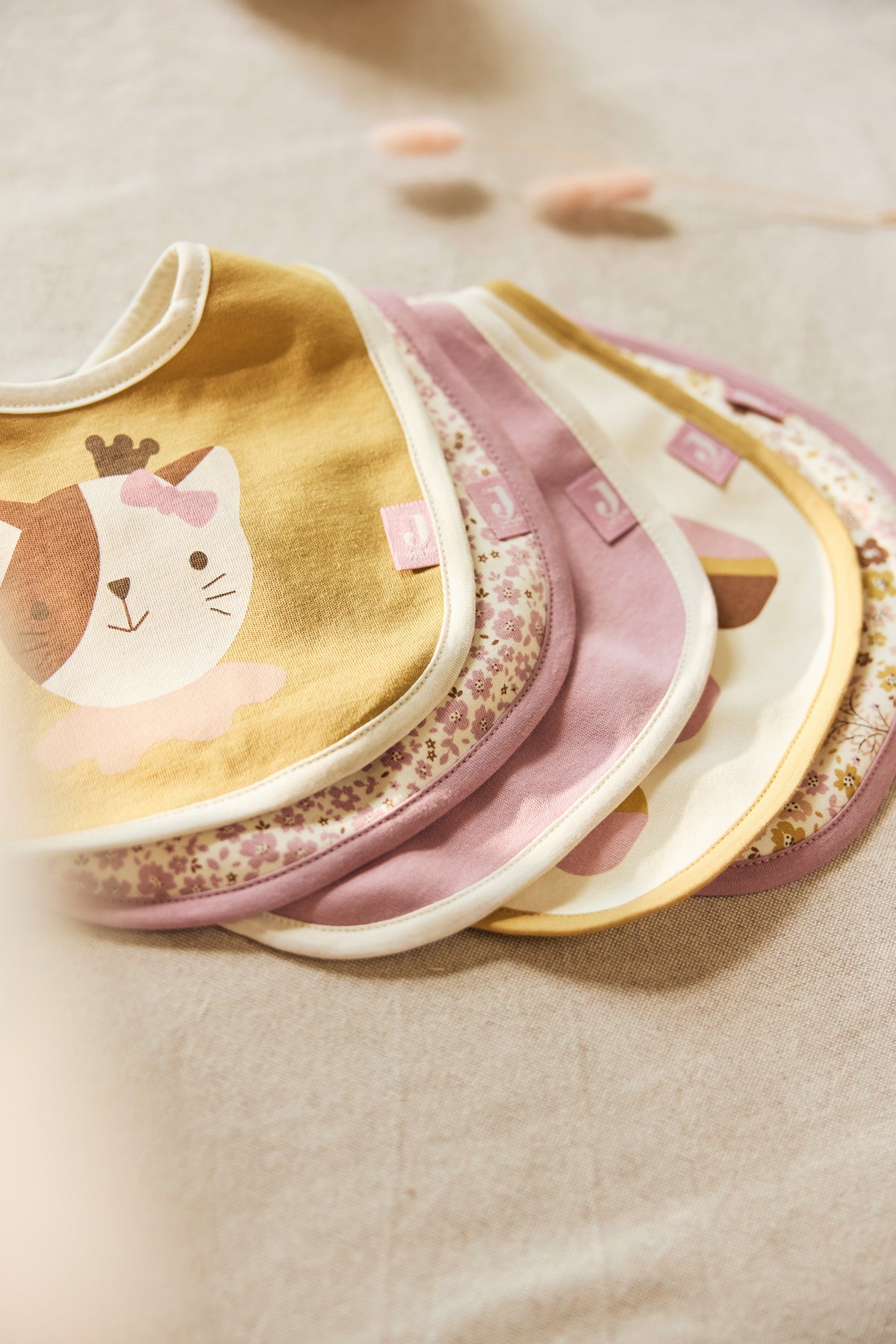 Jollein Bandana Bib Vattentät Flower Fairies 5 Pack