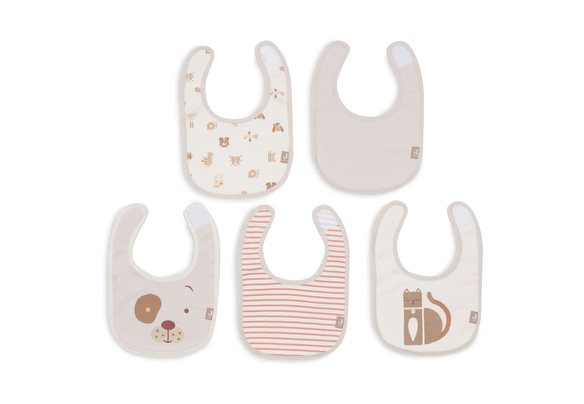 Jollein Bandana Bib Vattentät Animal Friends 5 Pack