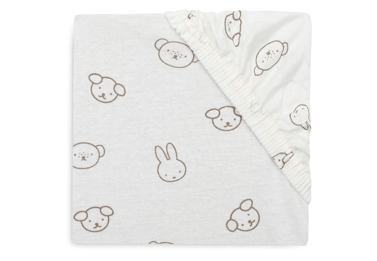 Fitted Sheet Jersey 60x120cm Miffy and Friends
