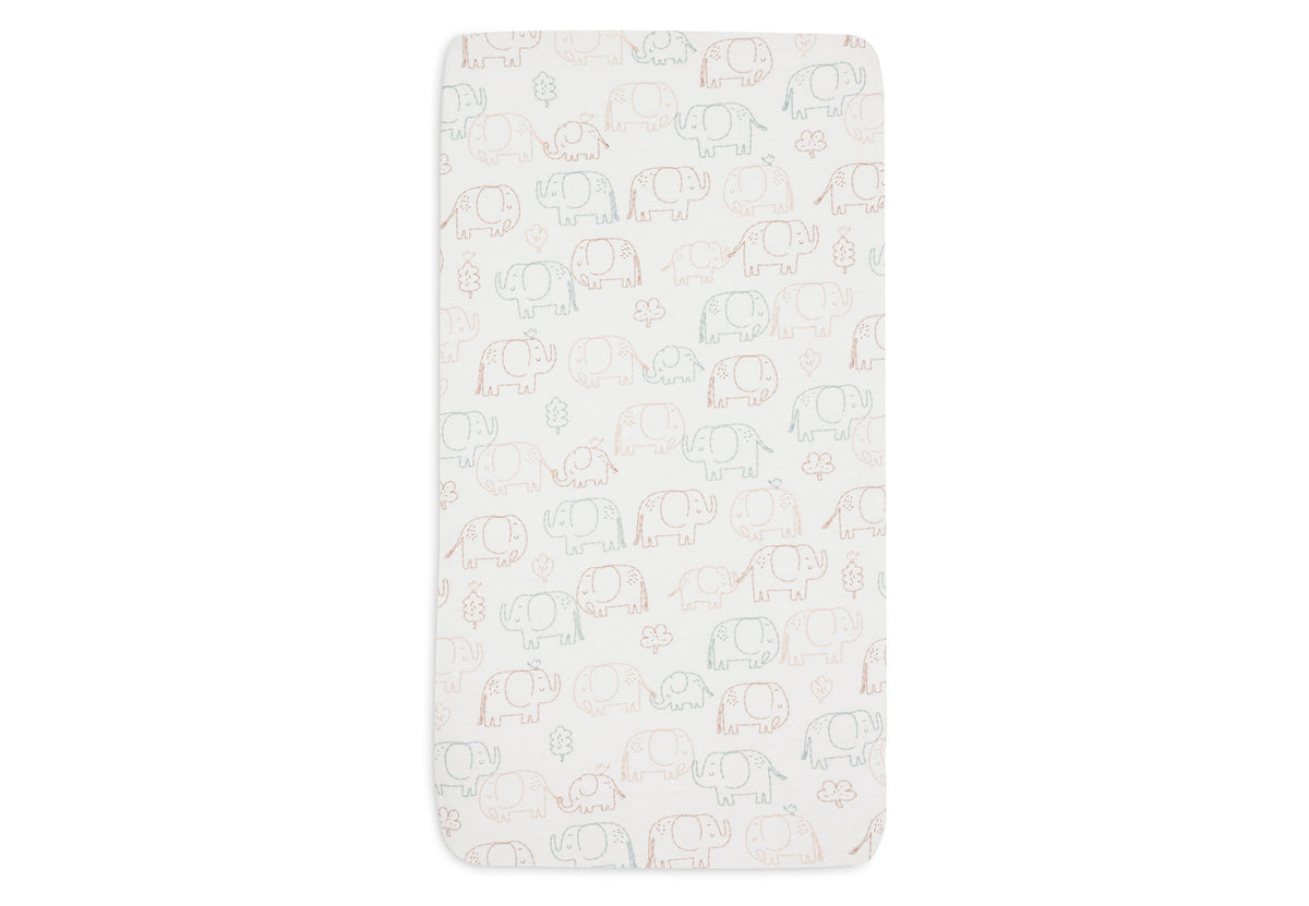 Fitted Sheet Jersey 60x120cm Elephant Tales