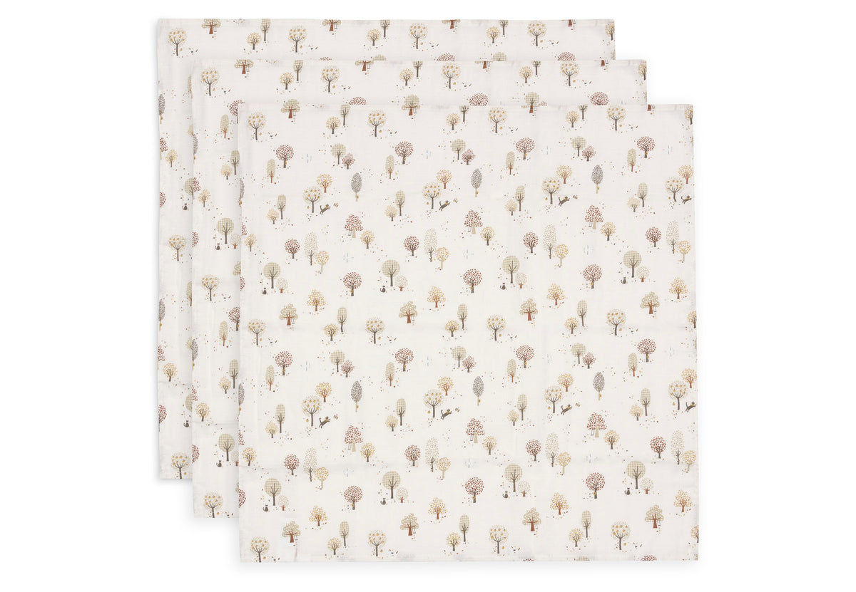 Jollein Muslinfilt 70x70cm Tiny Park (3pack)