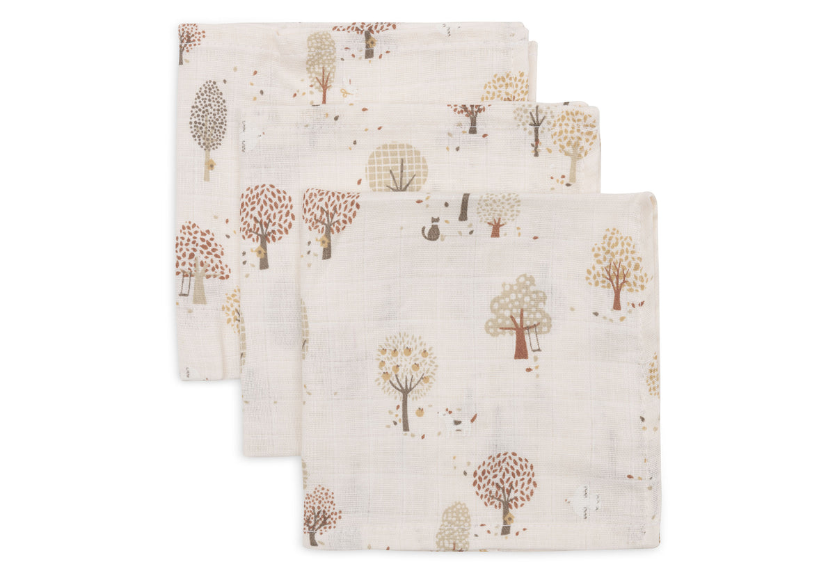 Jollein Muslin Tvättlapp 31x31cm Tiny Park (3pack)
