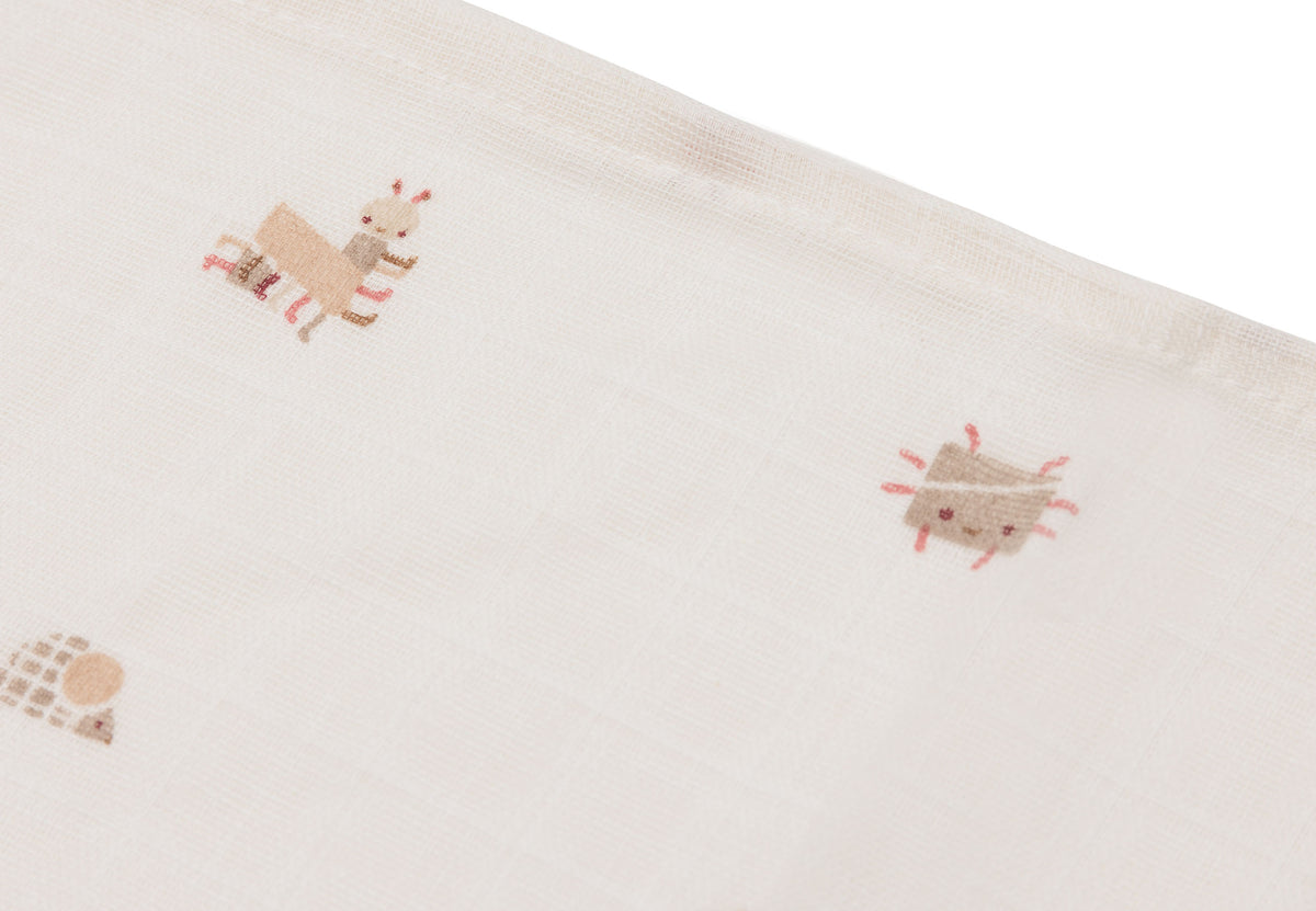 Jollein Muslin Tvättlapp 31x31cm Animal Friends (3pack)