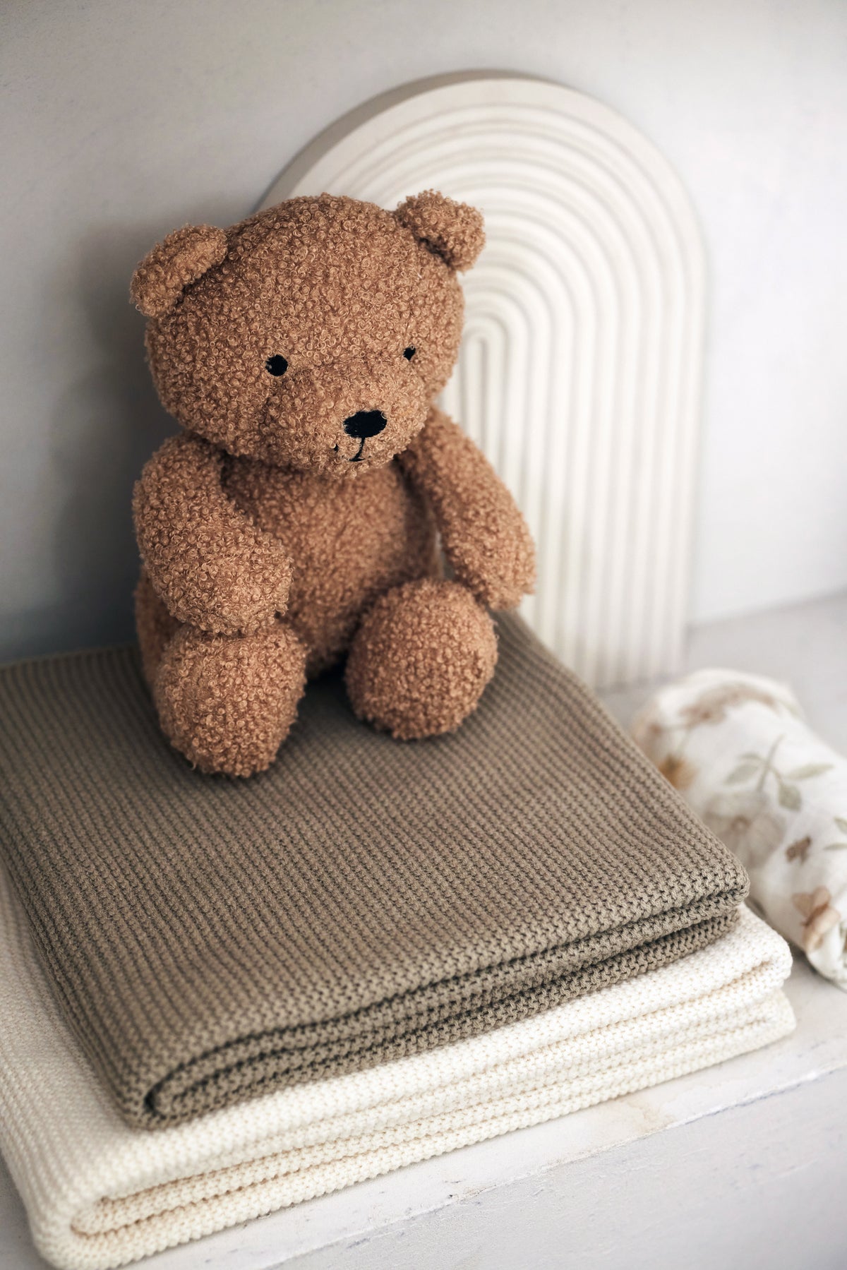 Jollein filt 75x100cm Basic Knit Olive Green
