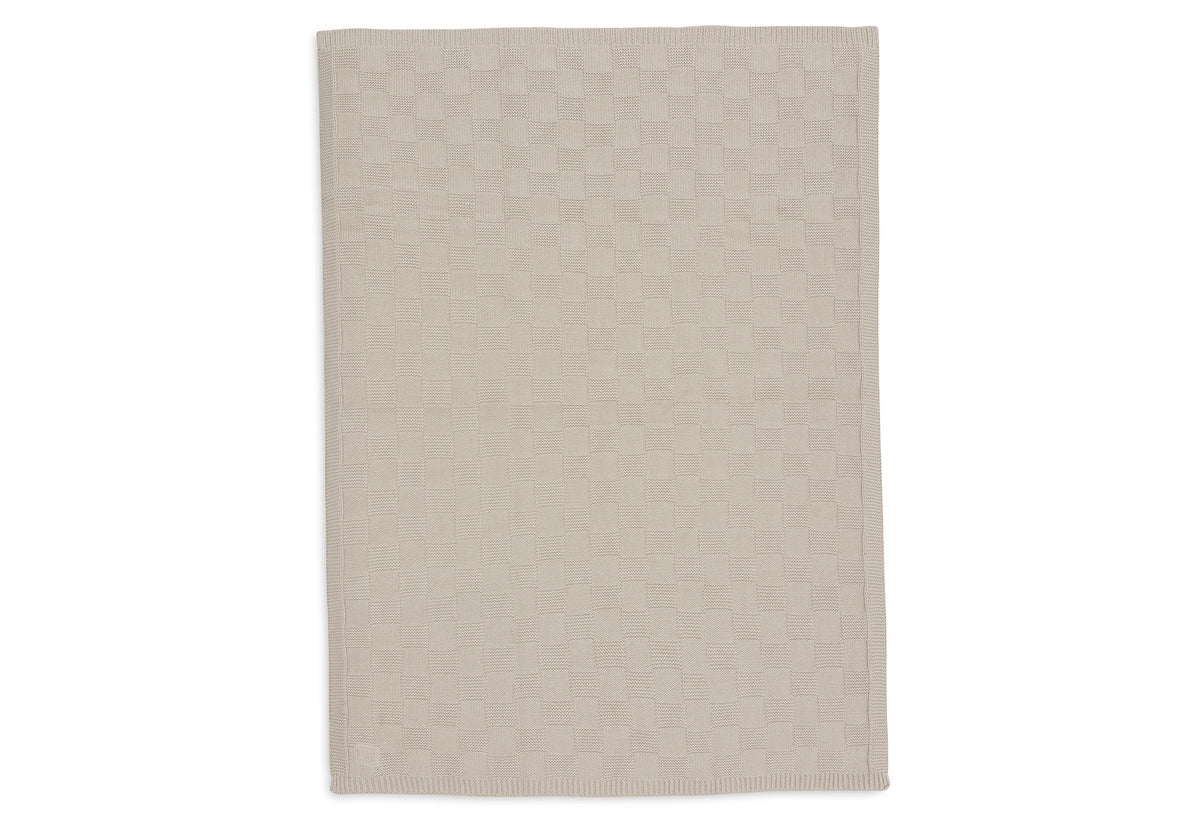 Jollein Filt 75x100cm Box Knit Warm Sand GOTS
