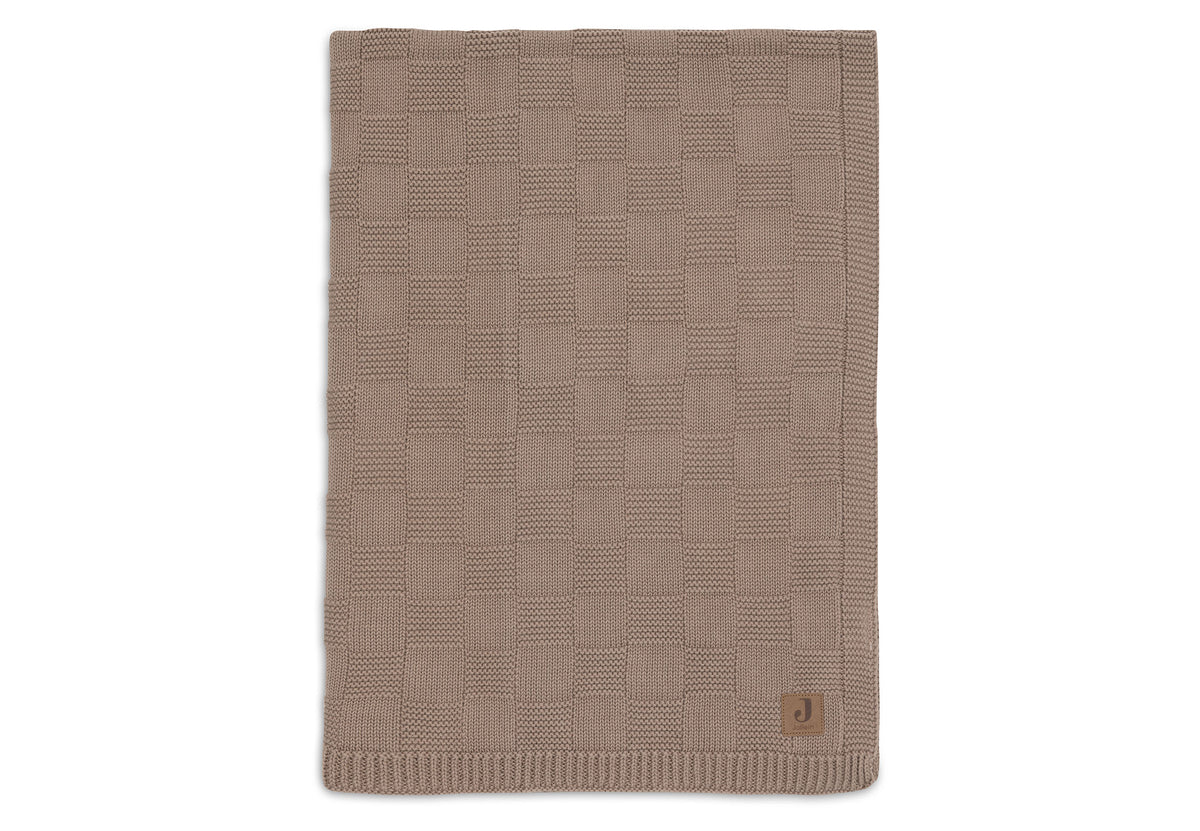 Jollein Filt 75x100cm Box Knit Milky Coffee GOTS