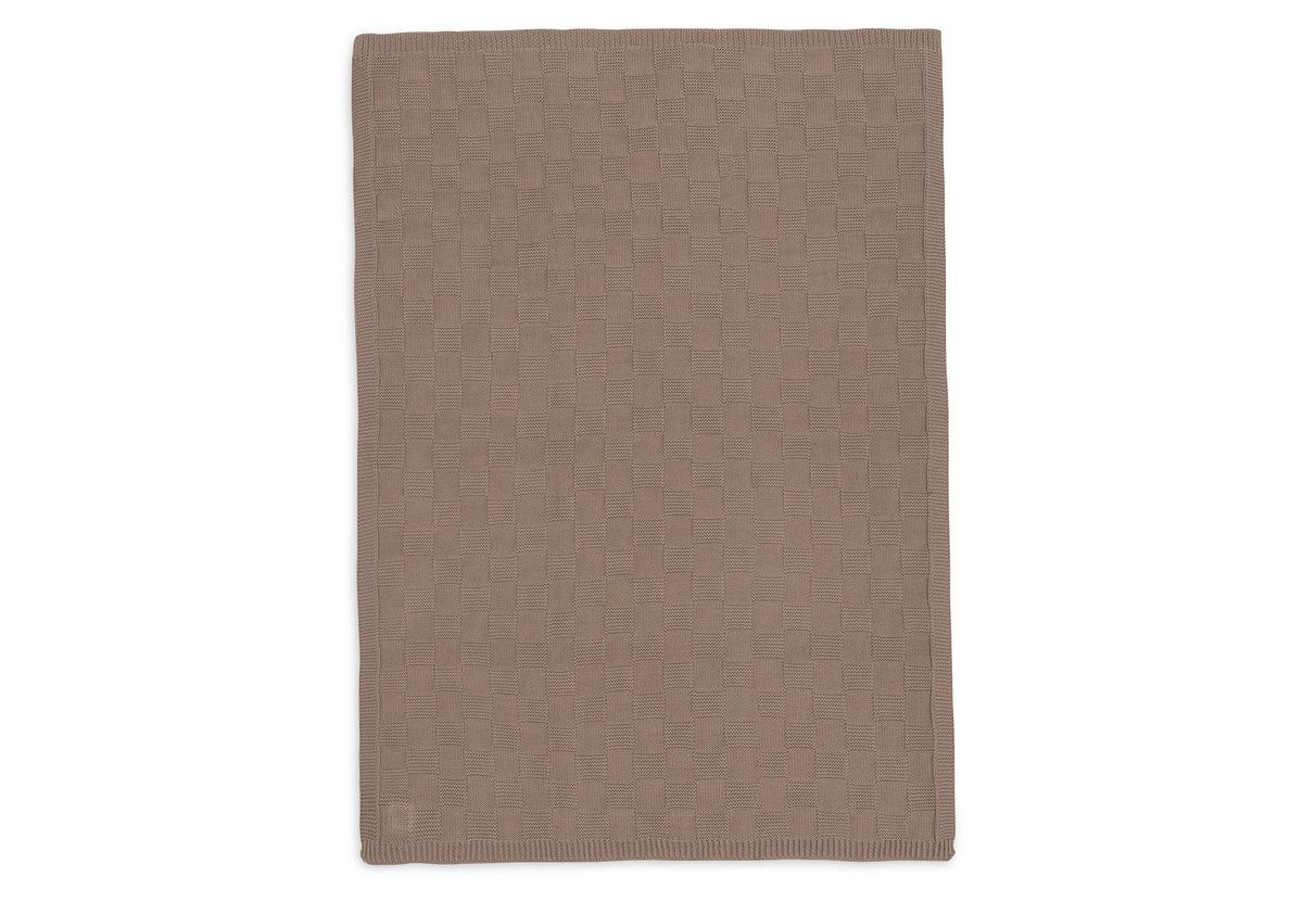 Jollein Filt 75x100cm Box Knit Milky Coffee GOTS