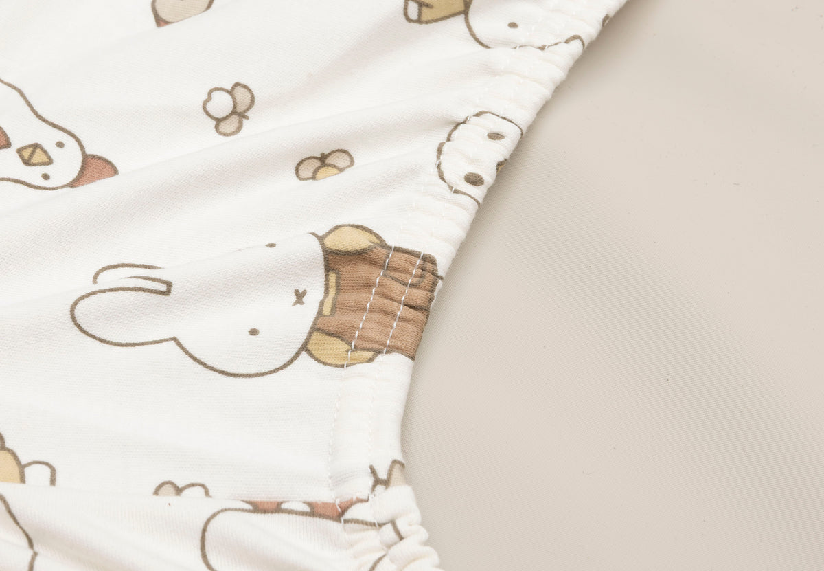 Jollein Skötbäddsöverdrag Jersey 50x70cm Miffy Family Farm