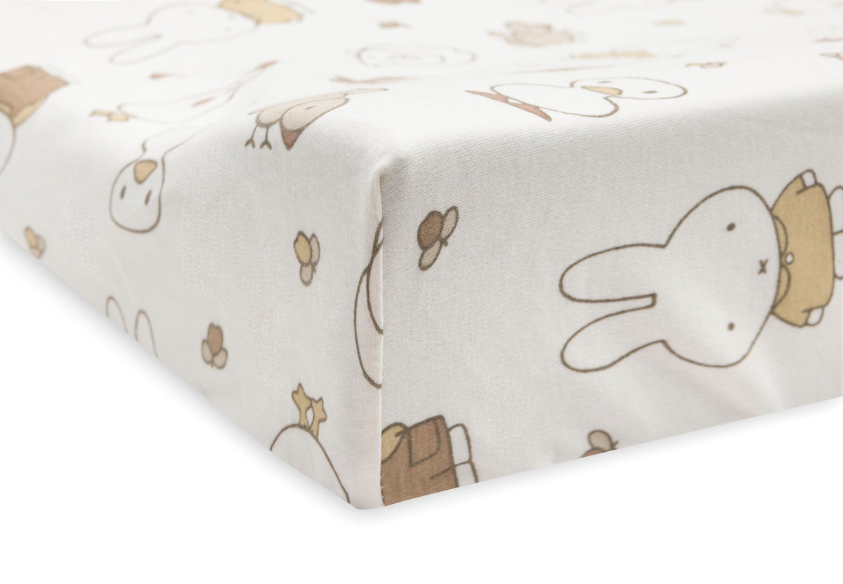 Jollein Skötbäddsöverdrag Jersey 50x70cm Miffy Family Farm