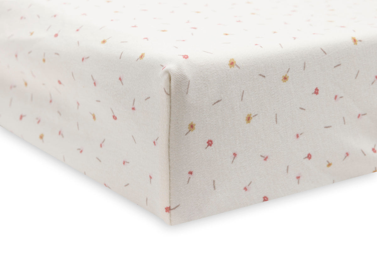 Jollein Skötbäddsöverdrag Jersey 50x70cm Pretty Picnic Flower Dr