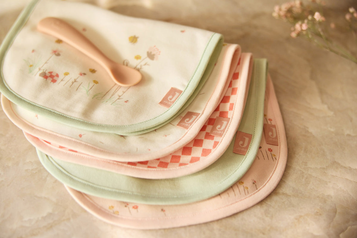 Jollein Bandan Bib Jersey Vattentät Pretty Picnic (5pack)