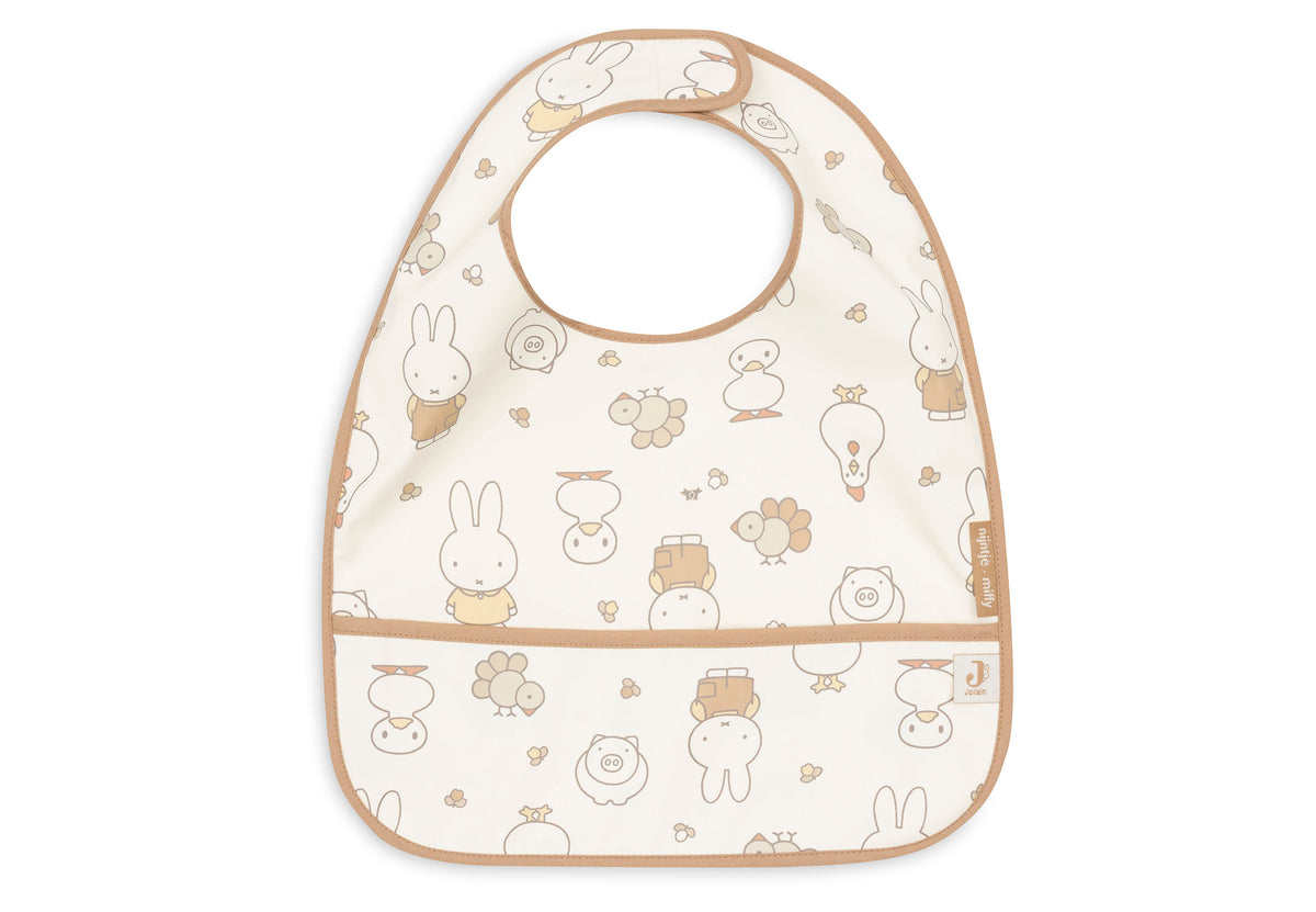 Jollein Haklapp Vattentät Miffy Family Farm (2pack)
