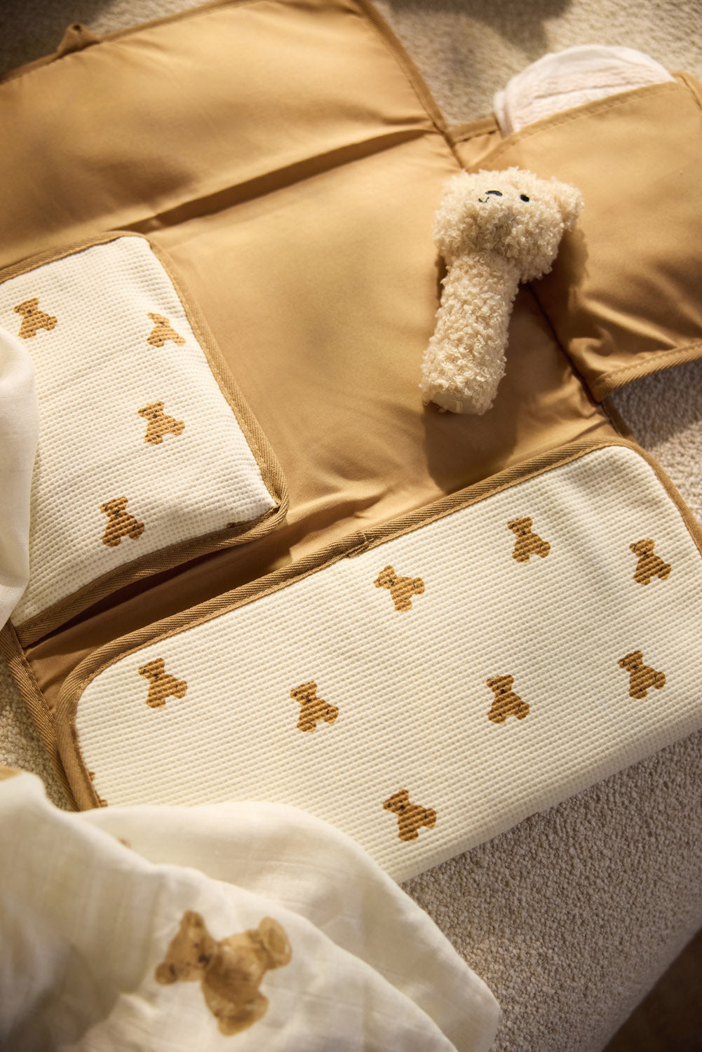 Jollein Skötunderlägg Mini Teddy Bear Little Waffle