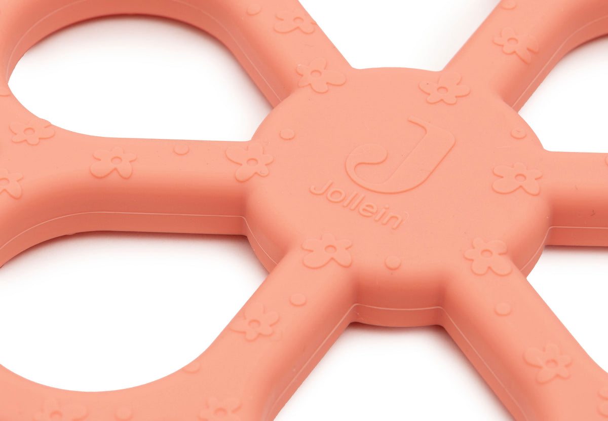 Jollein Bitring Silikon Flower Coral Rose