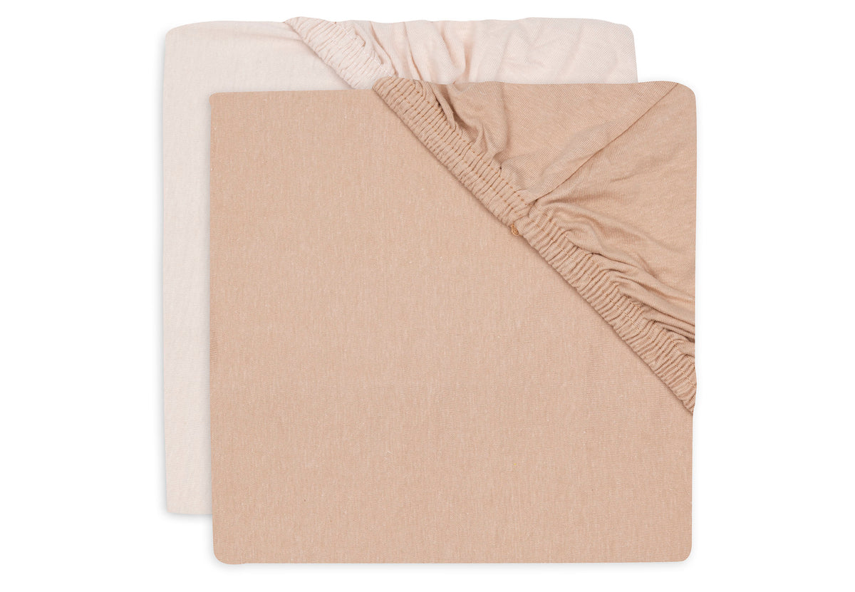 Jollein Dra-på lakan Jersey 60x120cm Blush/Wild Rose (2p)