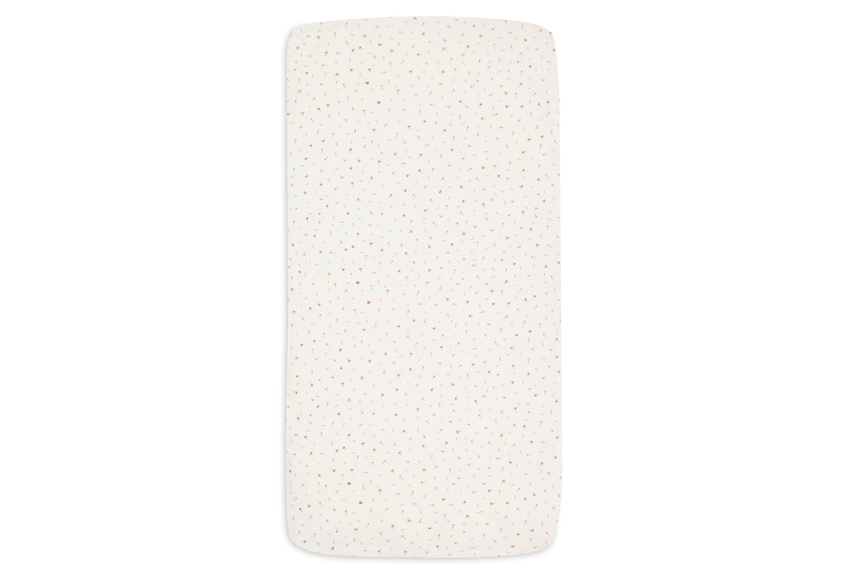 Jollein Dra-på lakan Jersey 40/50x80/90cm Pretty Picnic Flower Drops