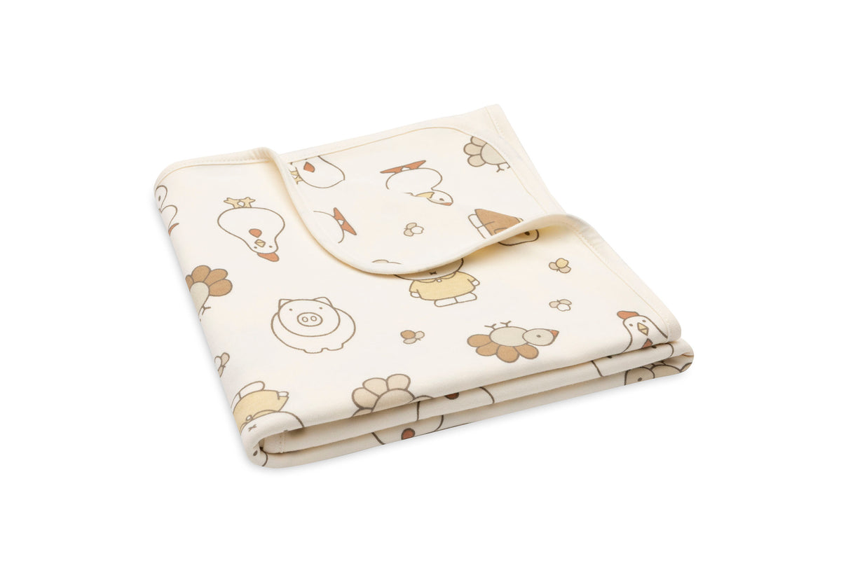 Jollein Babyfilt Jersey 75x100cm Miffy Family Farm
