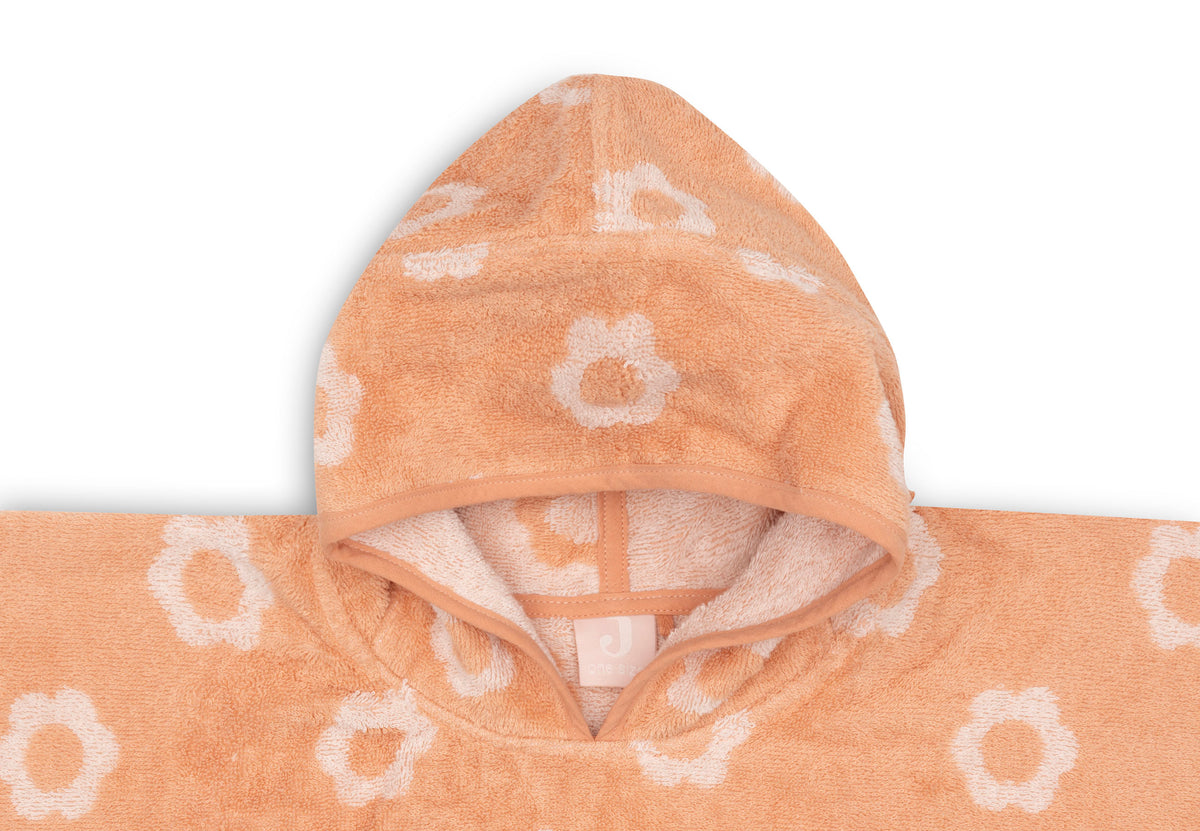 Jollein Badponcho Frotté Jacquard Flower Reversible