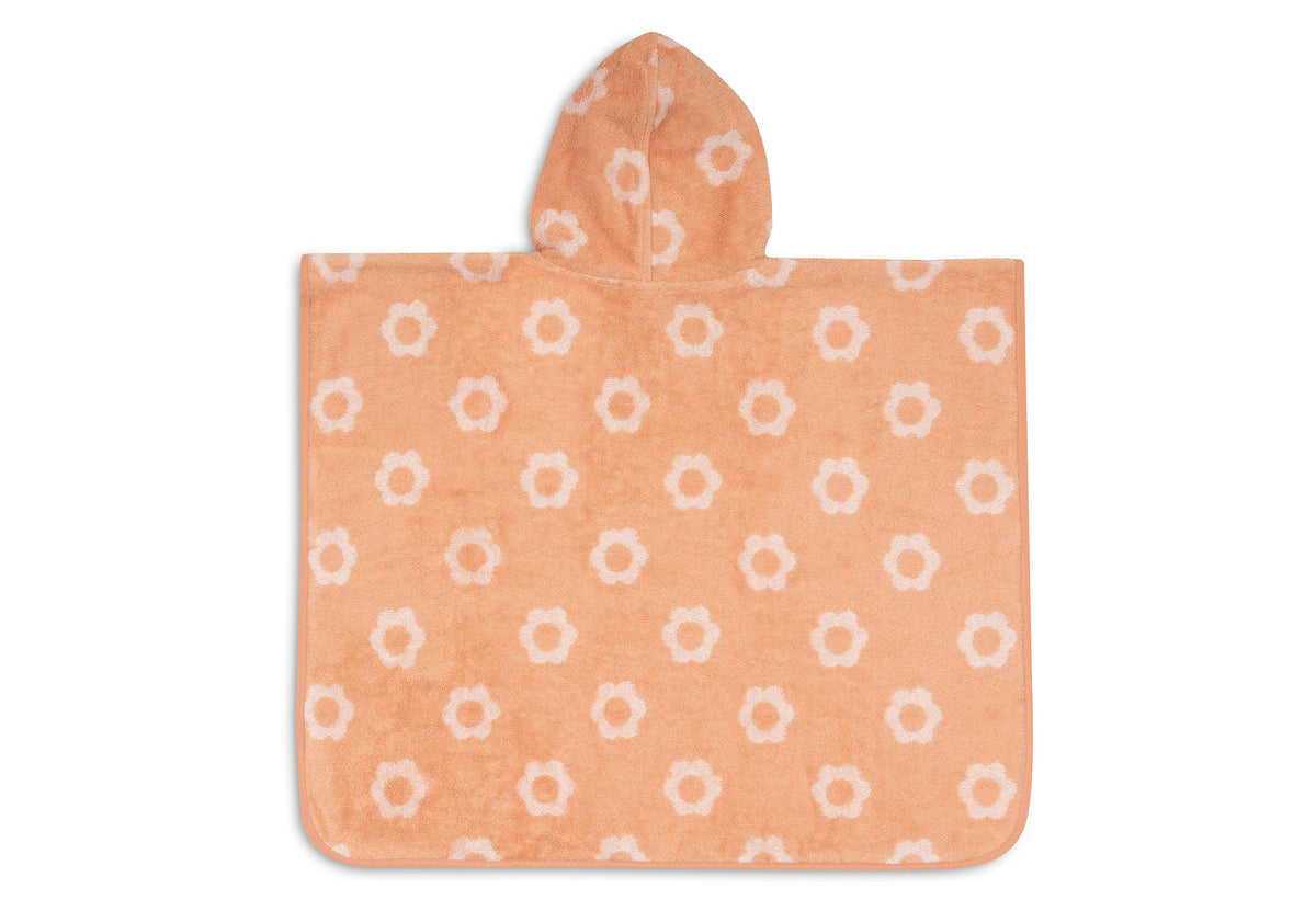 Jollein Badponcho Frotté Jacquard Flower Reversible