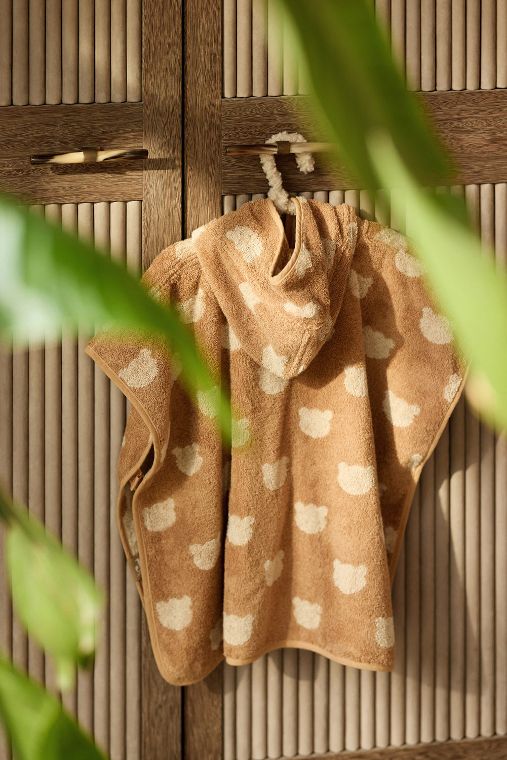 Jollein Badponcho Frotté Jacquard Teddy Bear Reversible