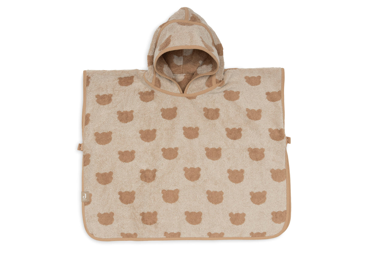 Jollein Badponcho Frotté Jacquard Teddy Bear Reversible