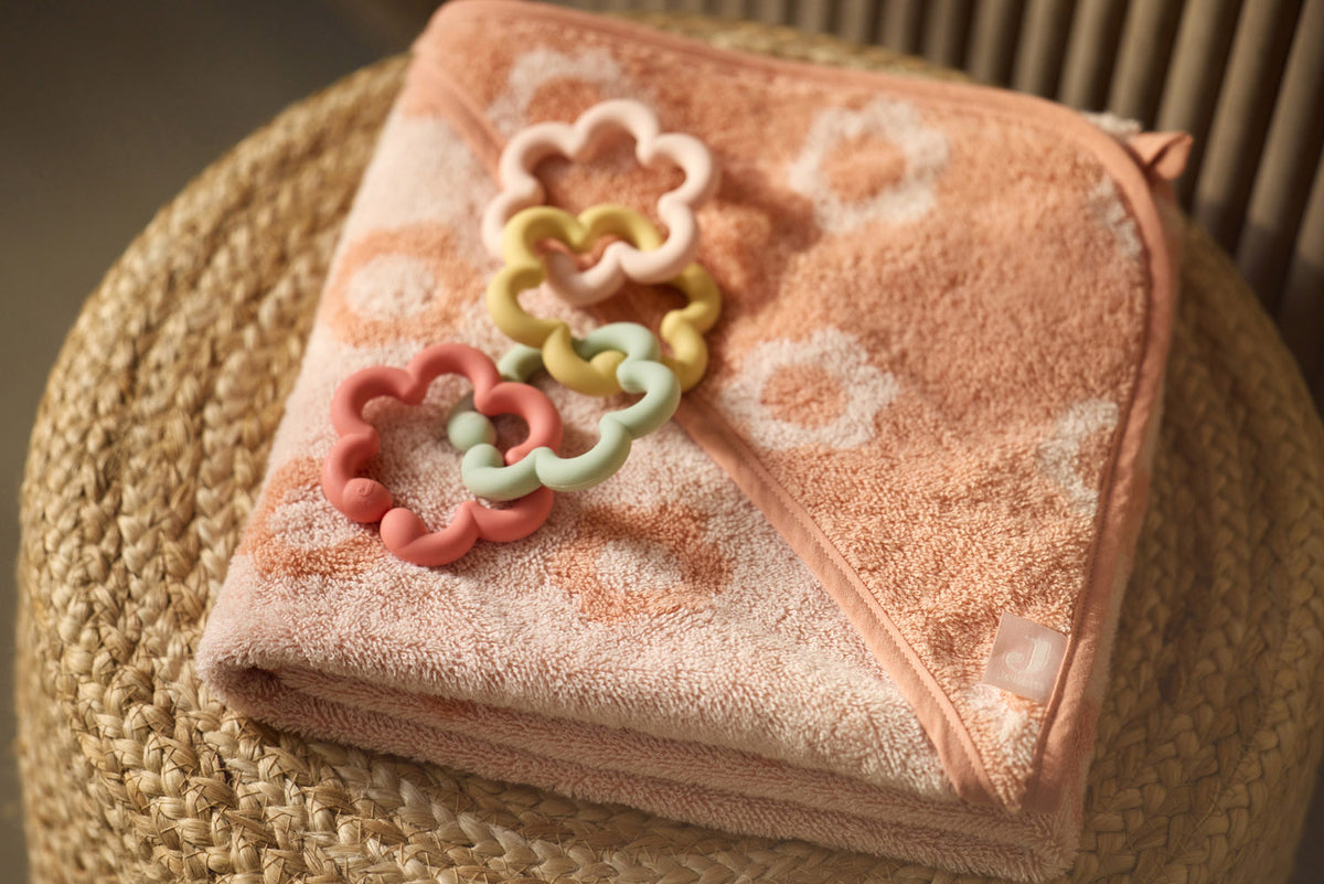 Jollein Badcape Frotté 75x75cm Jacquard Flower