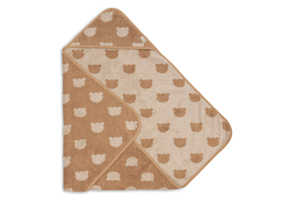 Jollein Badcape Frotté 75x75cm Jacquard Teddy Bear