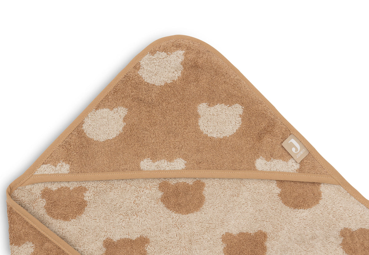 Jollein Badcape Frotté 75x75cm Jacquard Teddy Bear