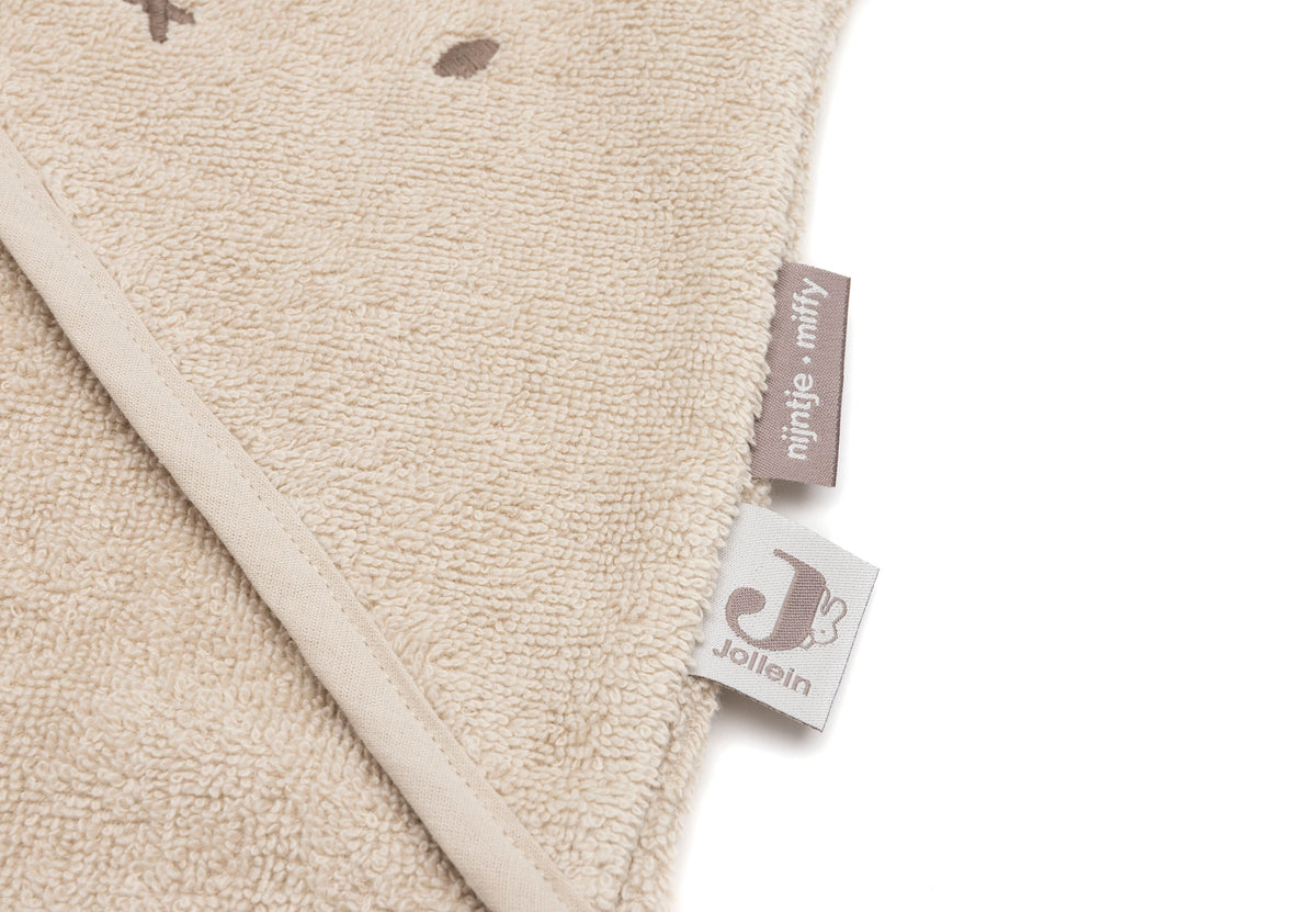 Jollein Badcape Frotté 75x75cm Miffy Warm Sand