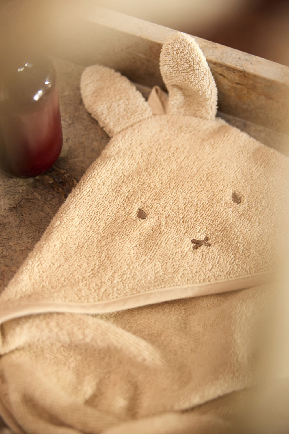Jollein Badcape Frotté 75x75cm Miffy Warm Sand
