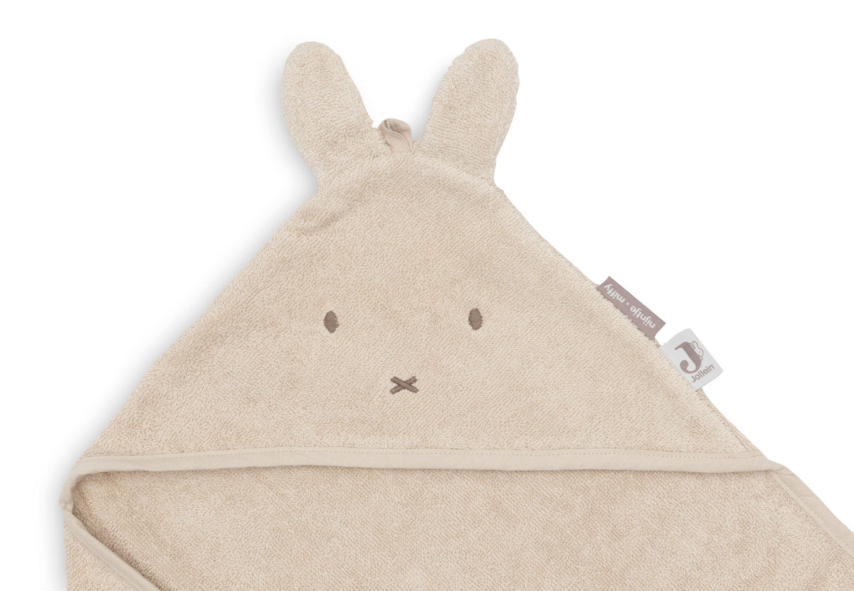 Jollein Badcape Frotté 75x75cm Miffy Warm Sand